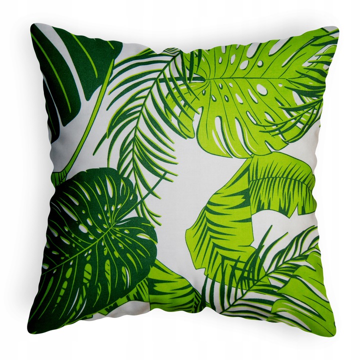 Poszewka bawełna 40x40cm. POSZEWKA NA JASIEK Liście Monstery