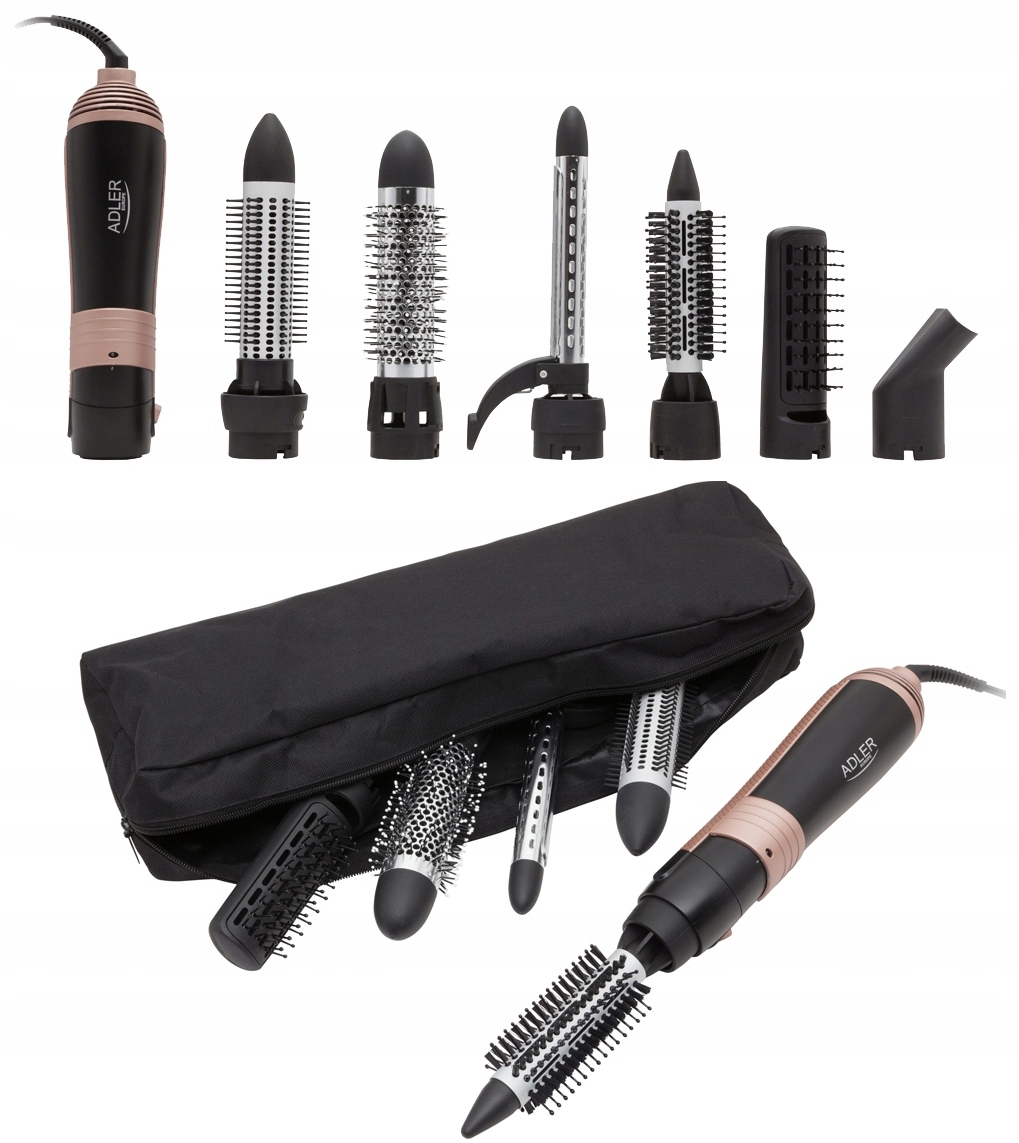 Kulmofén 6v1 Kulma Kartáč Nástavce Pouzdro