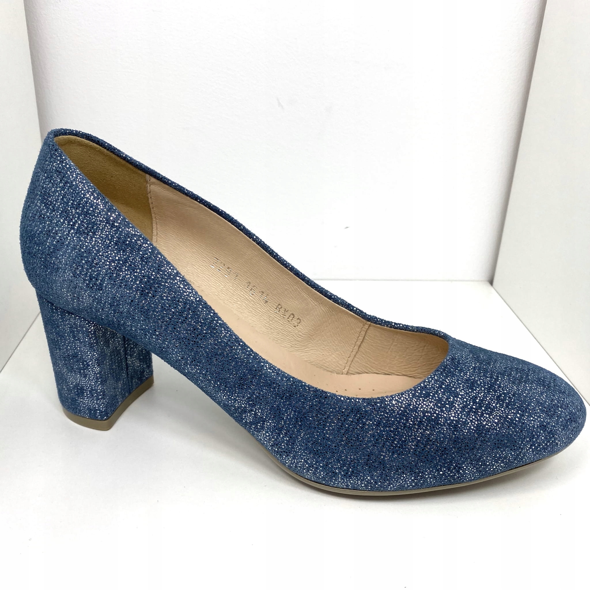 Dámské lodičky Higo kůže 1611 Modré 37, Modrá