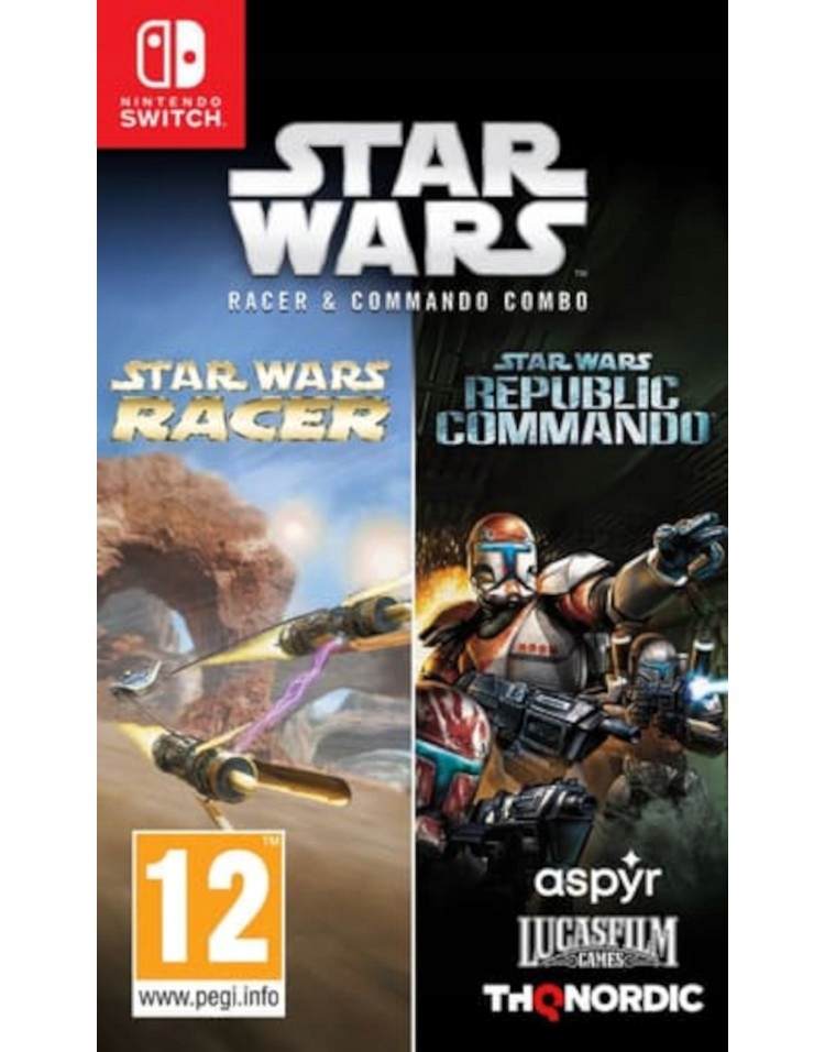 

Star Wars Racer +Commando Nowa Gra Kartridż Switch