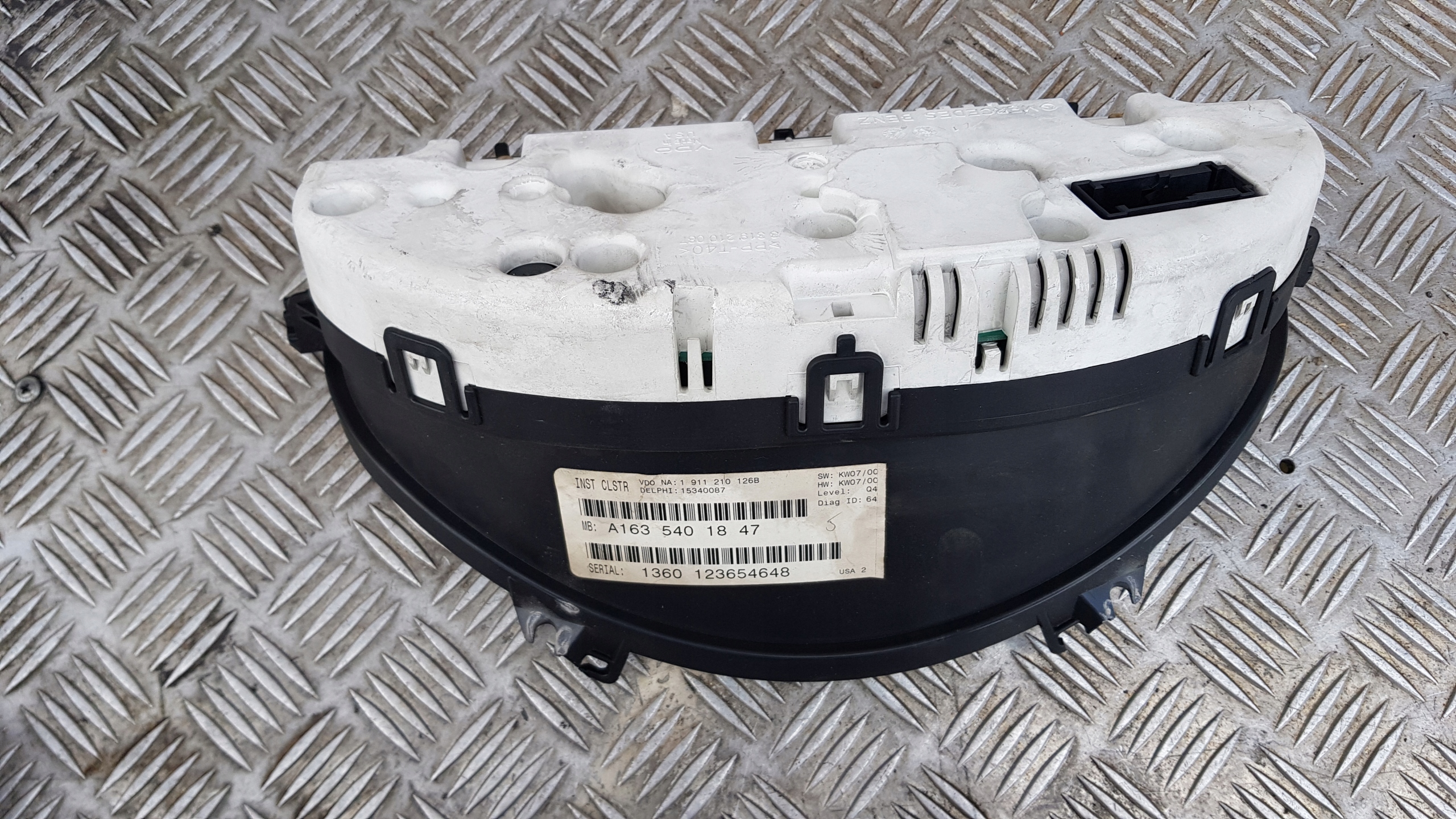 Mercedes-Benz M-Klasse W163 A1635401847 Screen Kombiinstrument Tacho - Thumbnail 12