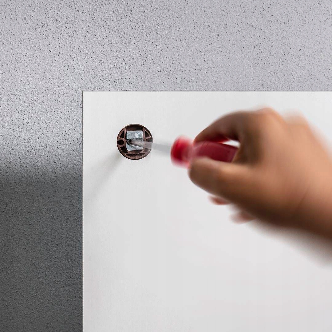 Lustro łazienkowe z półkami i kinkietem LED białe Wykonanie gotowe