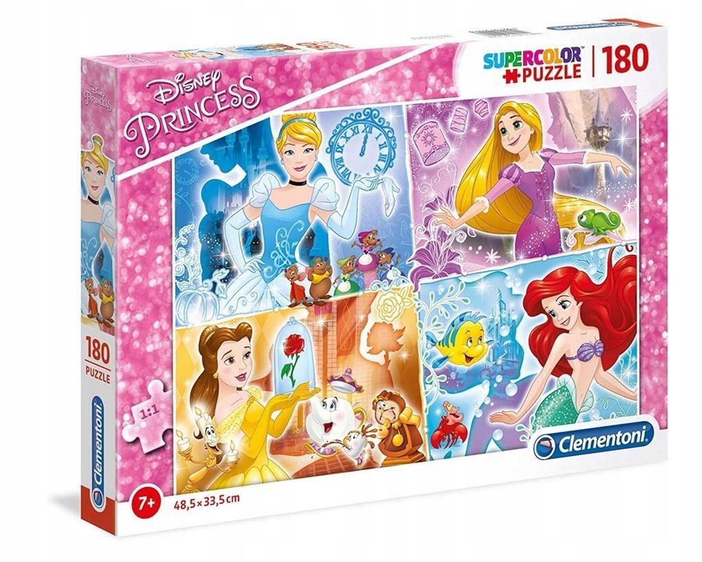 

Clementoni Puzzle 180 El Księzniczki Disneya