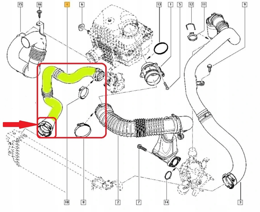 KLAMRA ZABEZPIECZENIE DRUT RENAULT MASTER 2.3 DCi Typ silnika Diesel