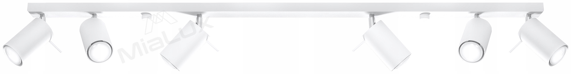 Plafon PLAZA 6L Biała Lampa Sufitowa Oprawa GU10