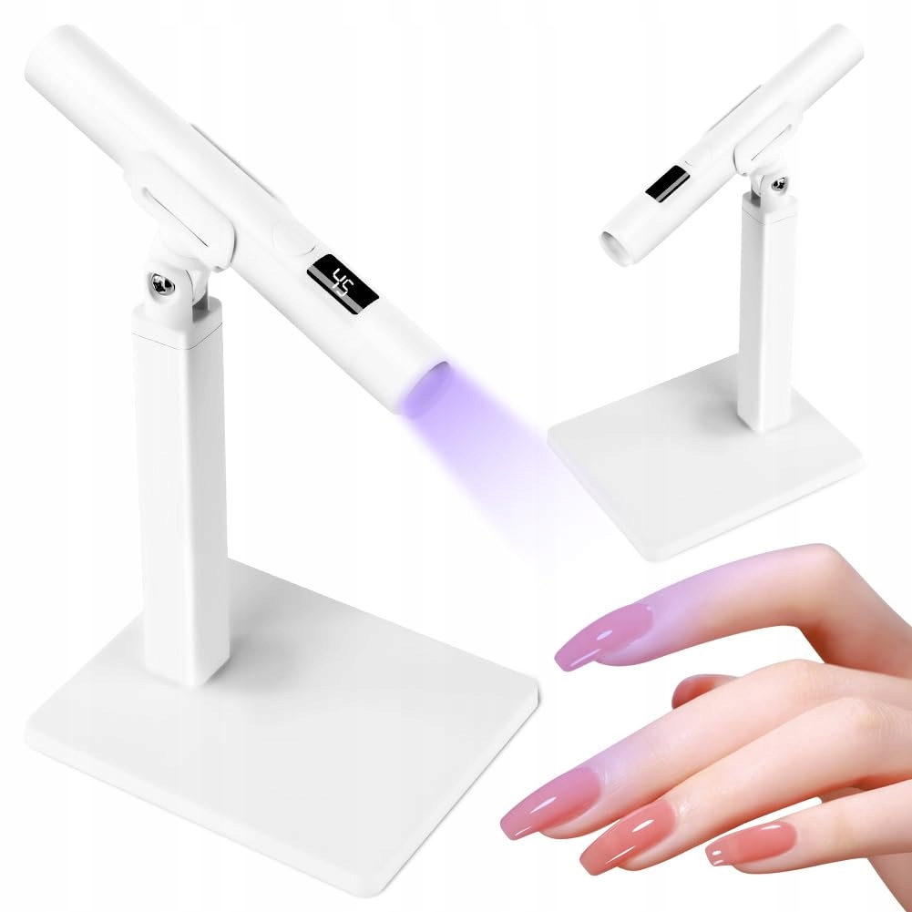 LOPHE Przenośna LED Lampa UV Do Gelnokci Biała — miniatura 9
