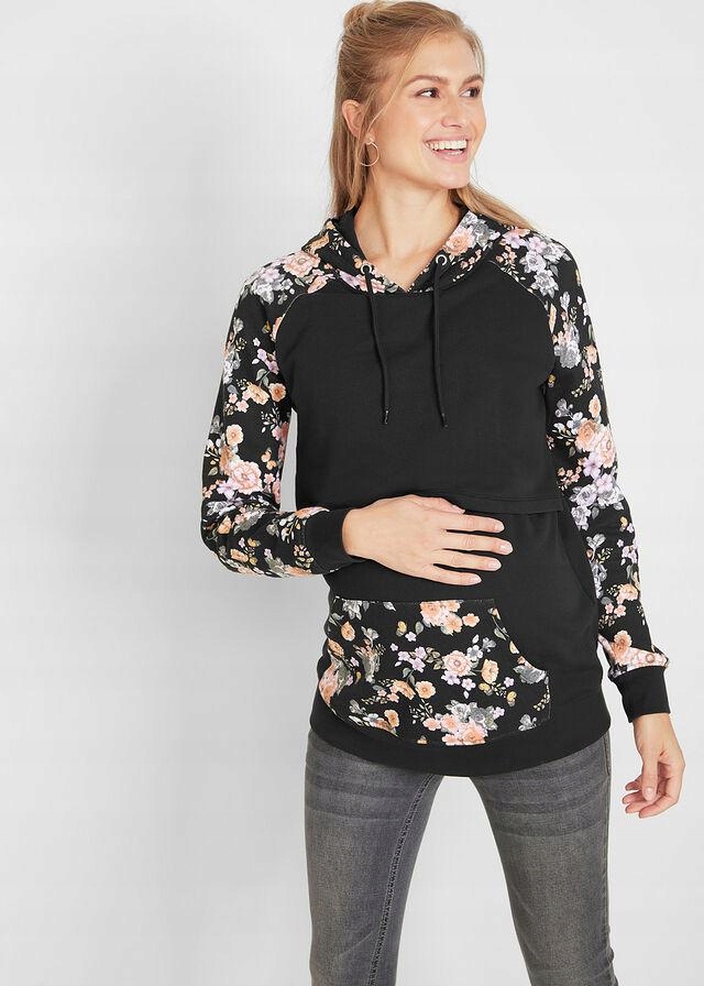 CZARNA BLUZA CIĄŻOWA BONPRIX 44/46