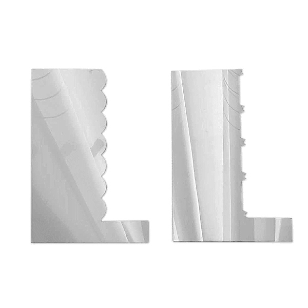 

Metalowe Skrobki do kremu grzebienie (wzór 2) 2szt