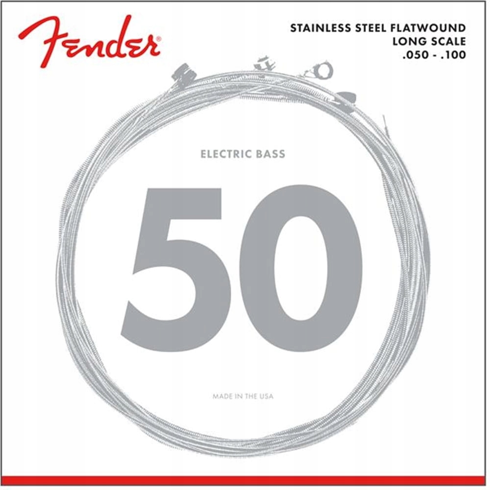 Fender 9050ML struny pro baskytaru 50-100 Flat