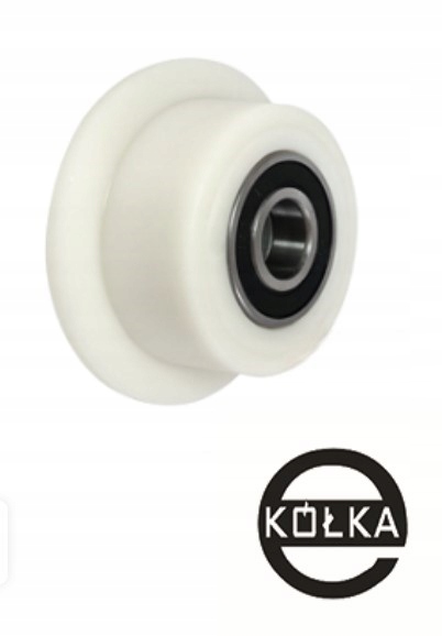 Kolečko PA6G přírubové, plastové, průměr 158 mm, běžecký pás 46 mm/V40PA6G