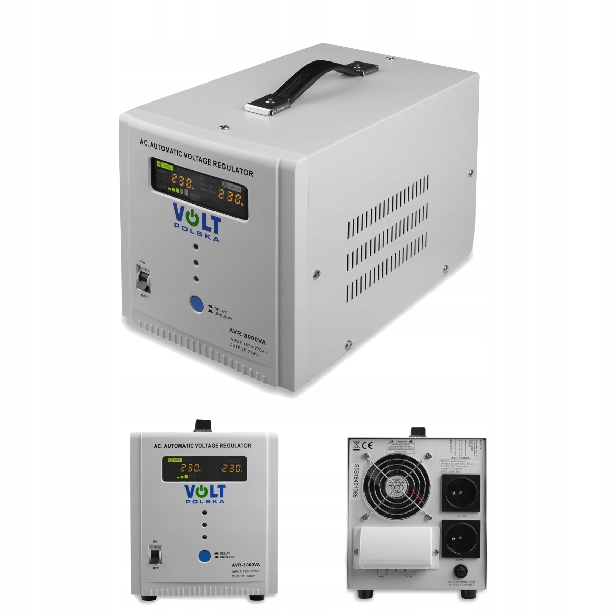 Stabilizator Napięcia Prądu Avr 3000VA do agregatu