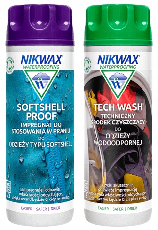 NIKWAX - Tech Wash & Softshell Proof set