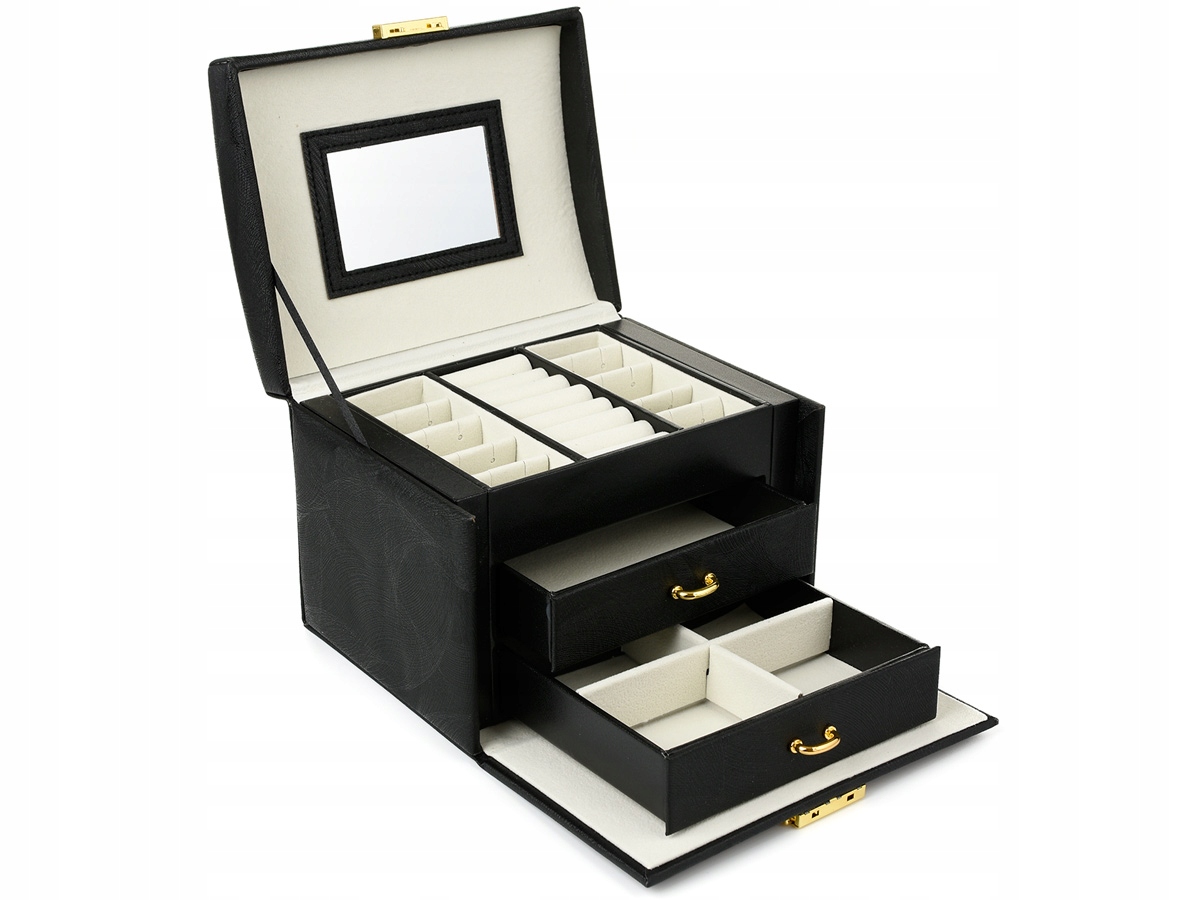 

Szkatułka Kuferek Kasetka Na Biżuterię Kolczyki