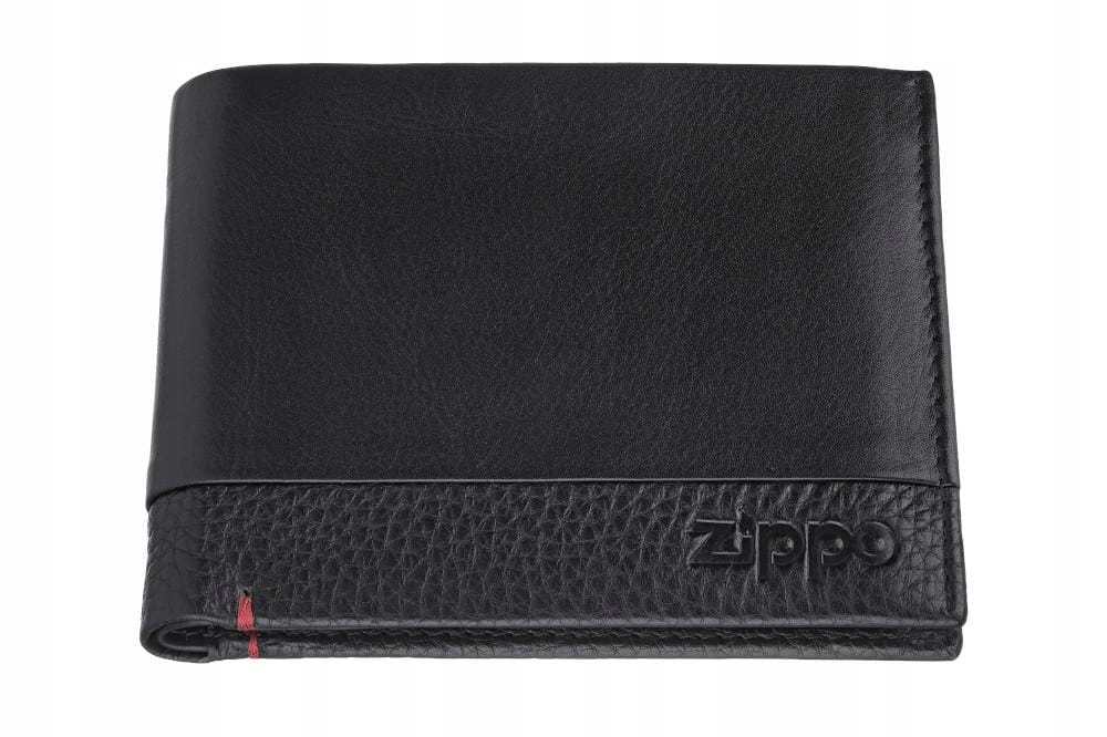 Zippo Nappa Kožená peněženka Rfid, 6 přihrádek, černá Elegantní Dárek