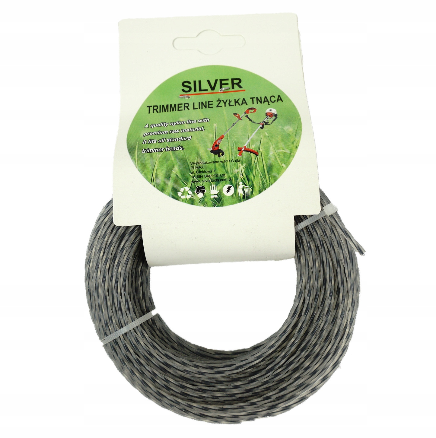 

Żyłka tnąca do kosy wzmocniona 2,4mm 15m skręcana