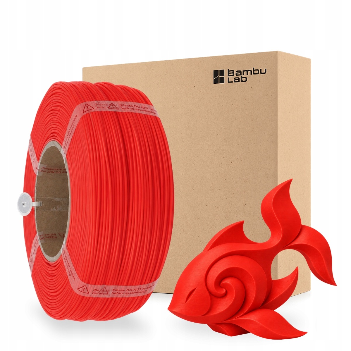 Bambu Lab Pla Basic Red Czerwony 10200 Refill 1.75MM Filament 3D