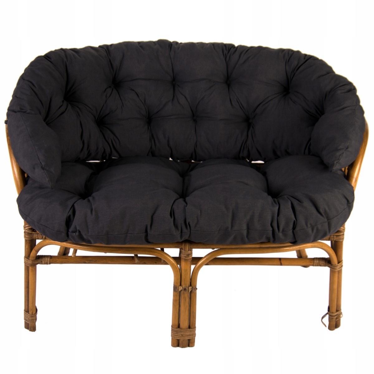 Poduchy poduszki na sofę kanapę rattan ratan wiklina kolor antracytowy