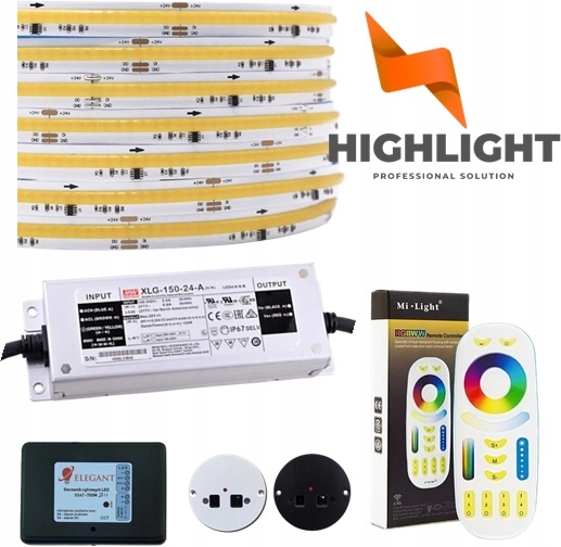 15m Schodiskový set Led digitálny Cob Cct 9W/24V animovaný 28 Effektov