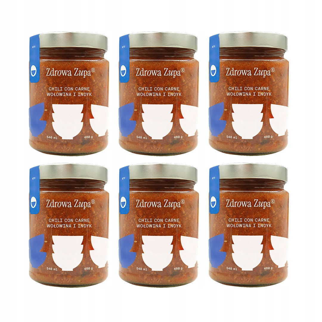 Zestaw Zupa keto Chili con carne 6sztuk