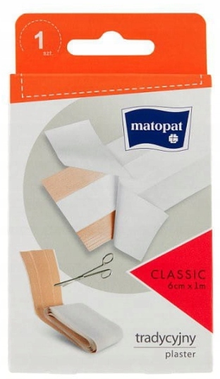 

Classic Plaster Do Cięcia z Opatrunkiem 6 cm x 1 m