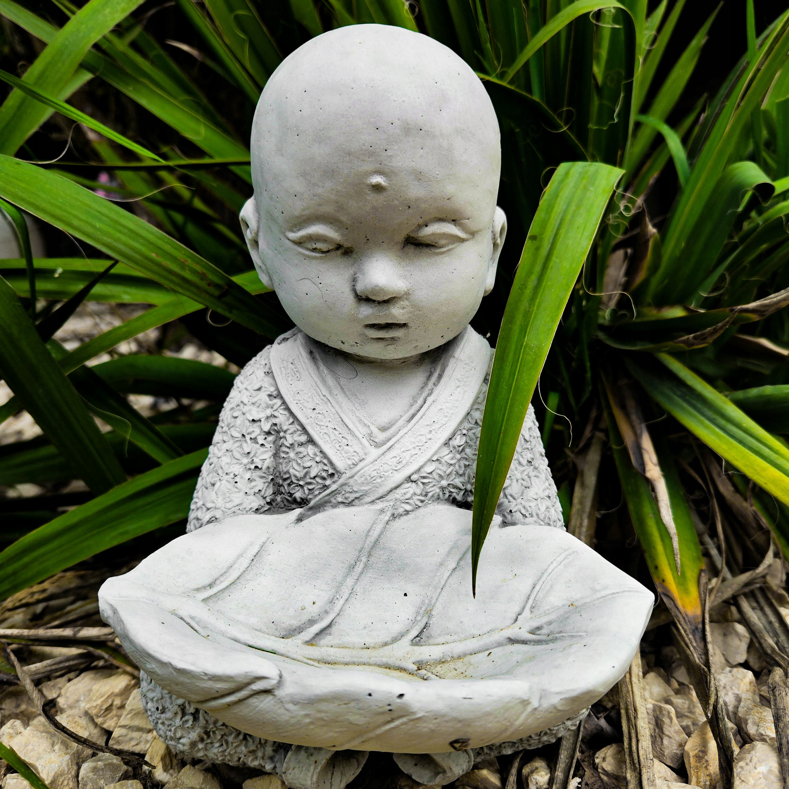 Betonová zahradní figurka, ozdoba, dekorace Buddha, Betonová Socha