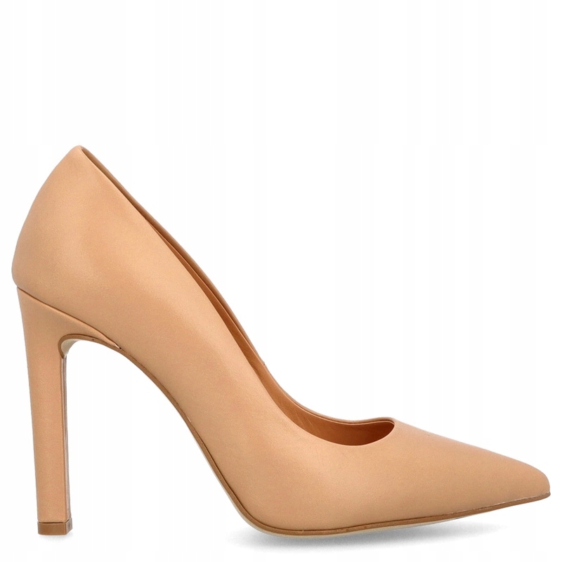 Klasické kožené lodičky Tymoteo 594 Béžové 35