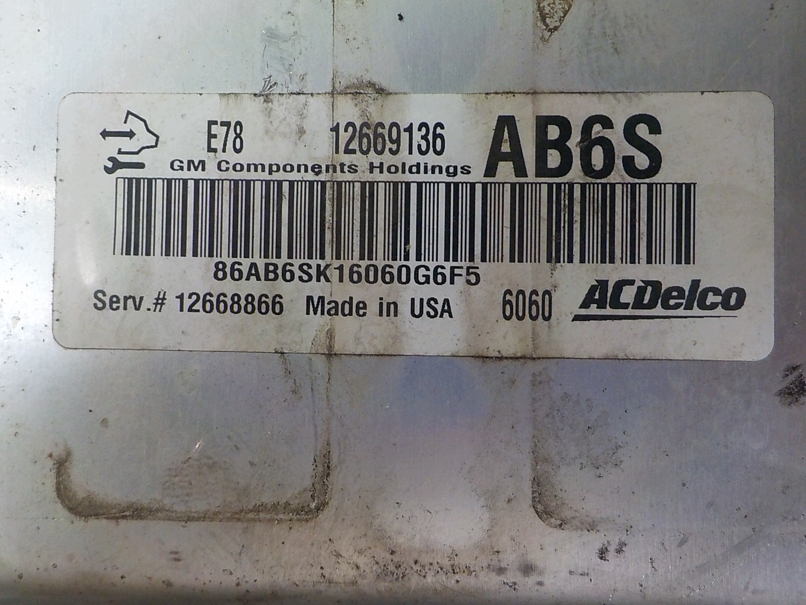 OPEL ZAFIRA C computer control unit 12669136 AB6S
