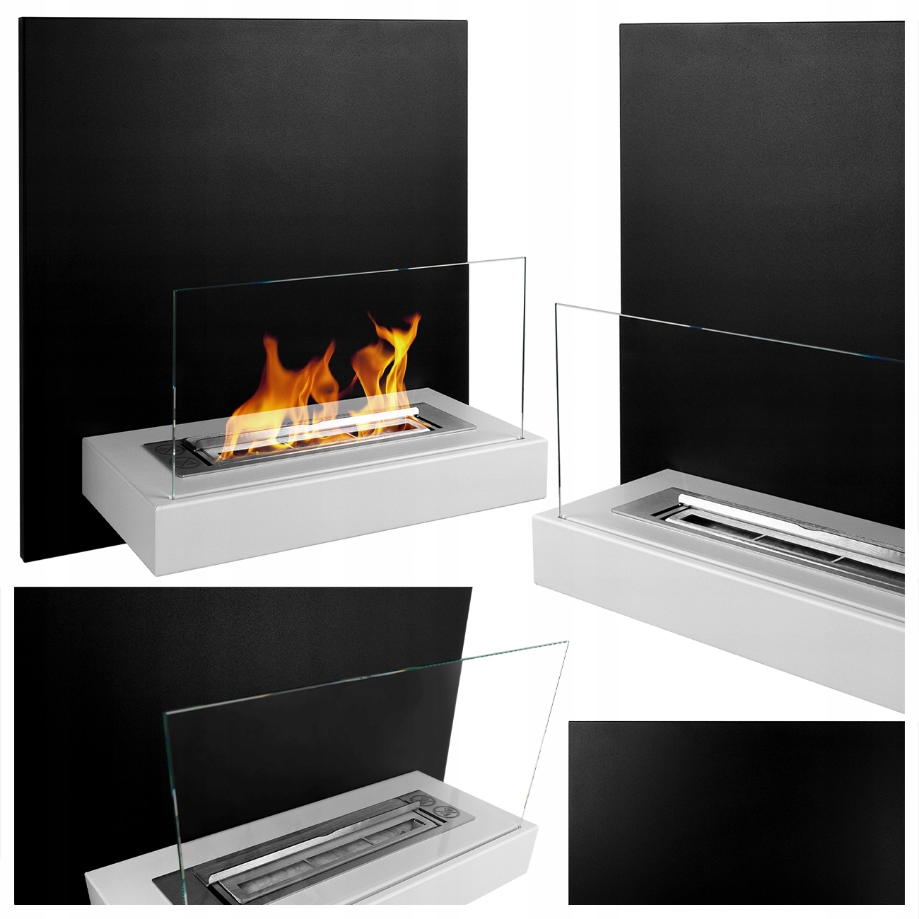 Biokrb Závěsný Board Černobílý Na Biopalivo Bez Komínu, Kvalita