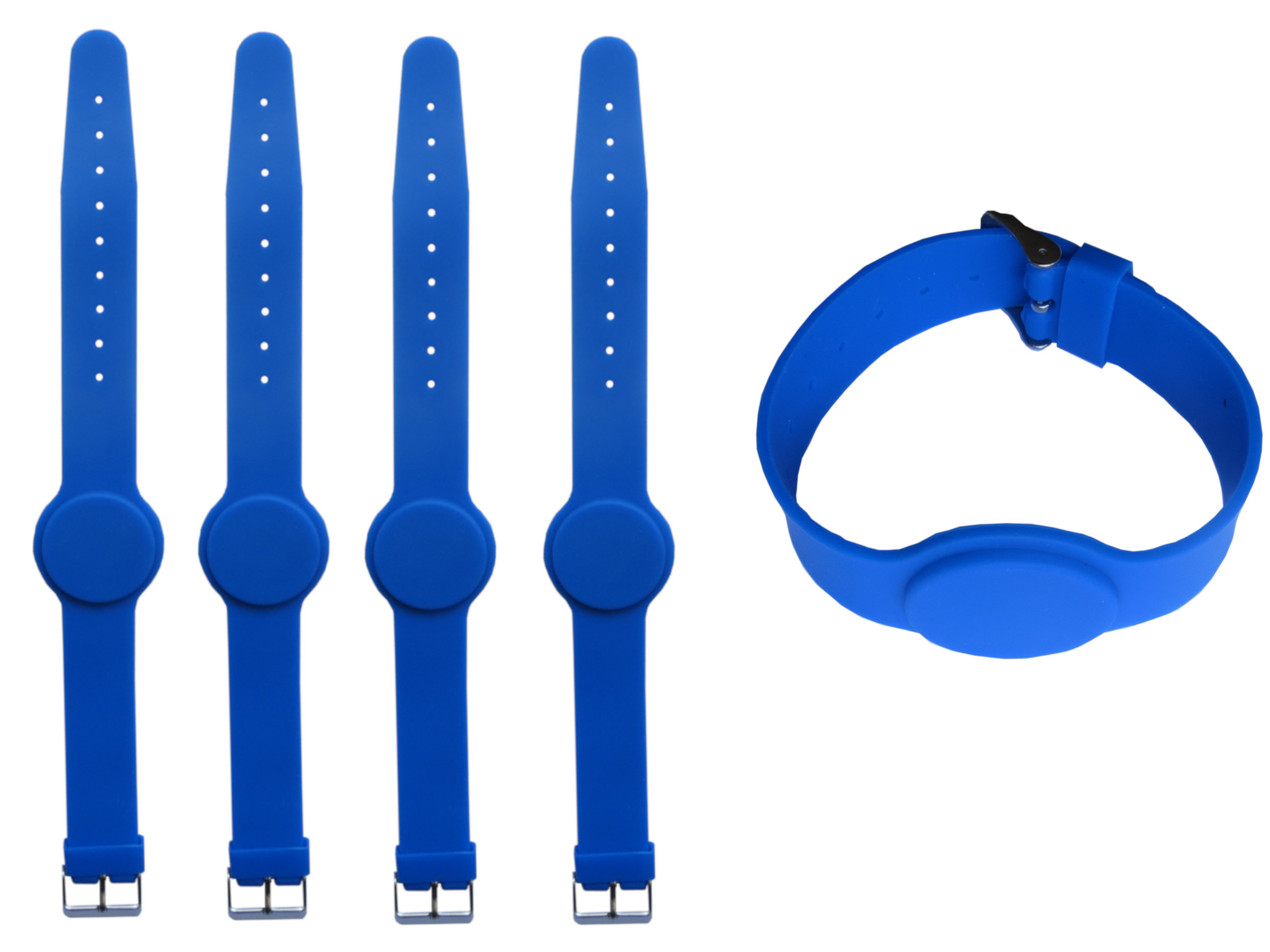 Modrá bazénová programovatelná páska Tag ID T5577 Unique 125kHz 50 kusů