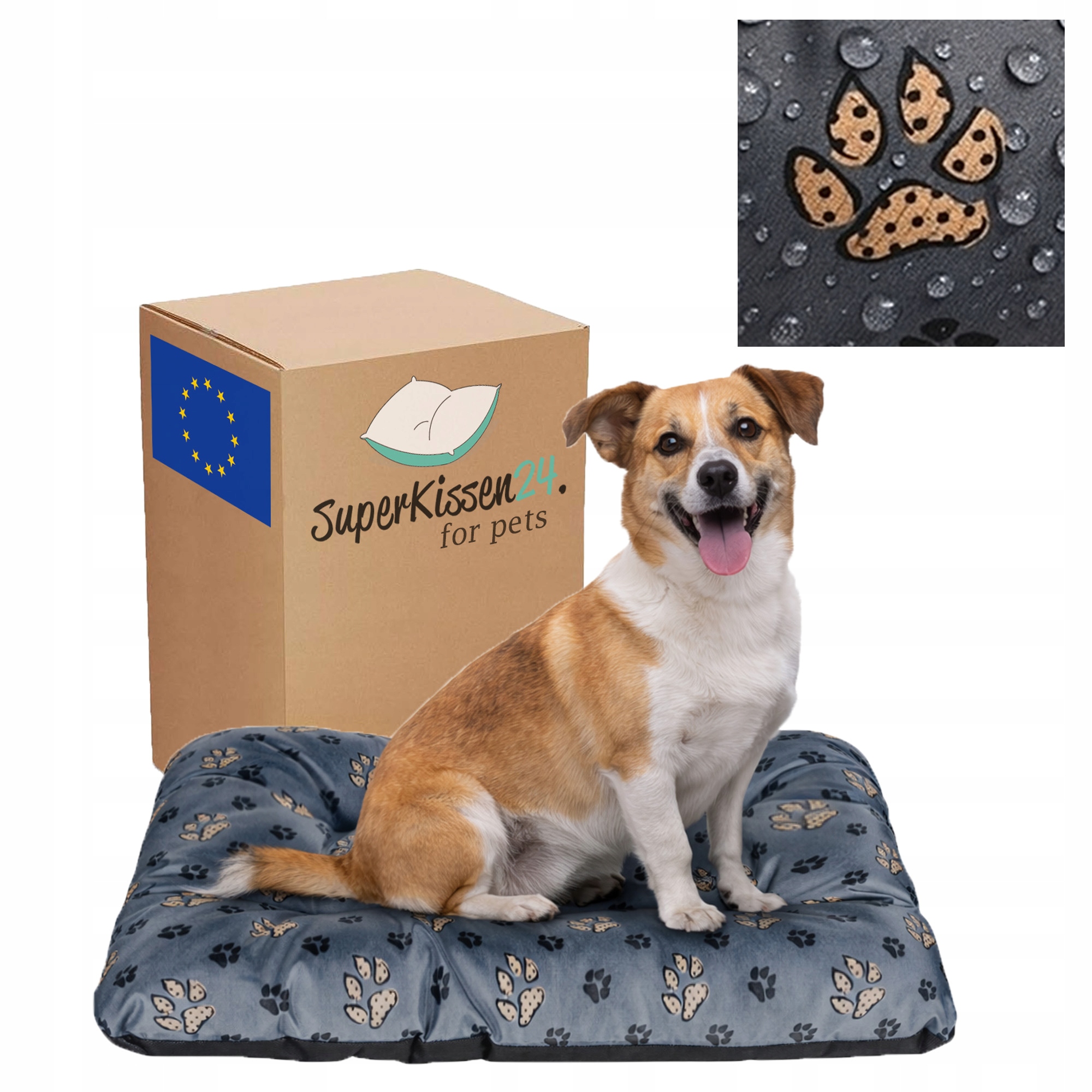 Levně Pelíšek pro psa kočku potah 100x70 Tlapky