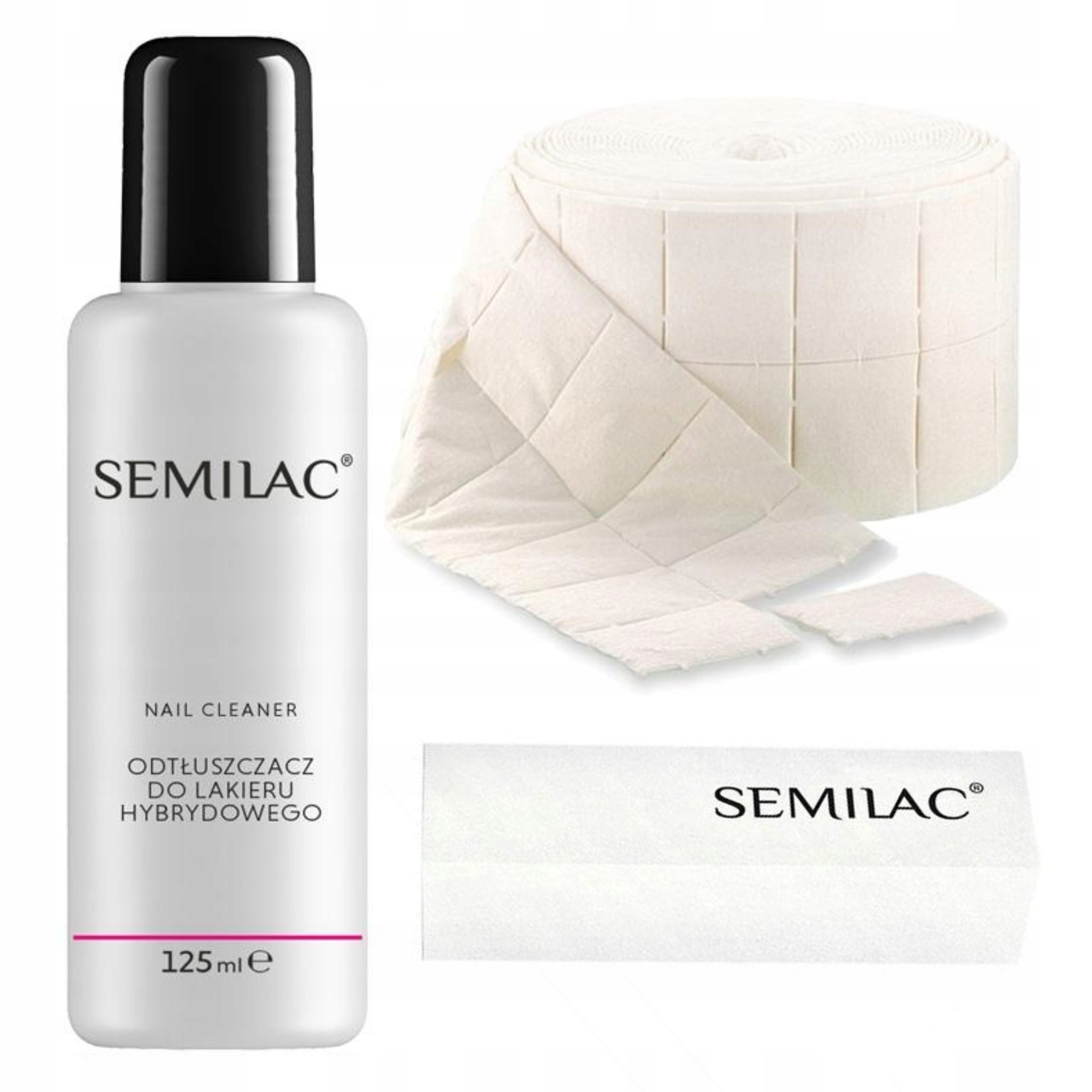 

Zestaw Semilac Cleaner + Waciki 500 Szt. + Blok
