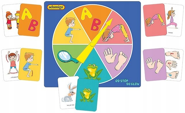 GRA ZRĘCZNOŚCIOWA RODZINNA DLA 3 LATKA OD STÓP DO GŁÓW ADAMIGO 3+ Kod producenta 07592