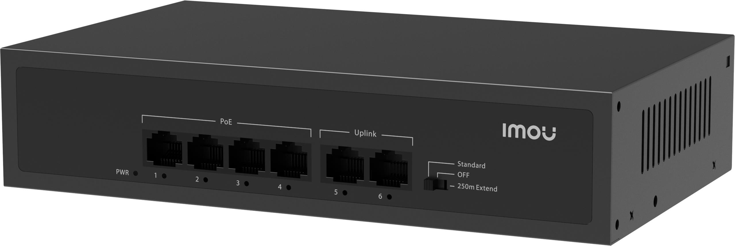 Switch Imou SF106P 6-PORTOVÝ 4X Poe 2X Uplink Pro Monitorování
