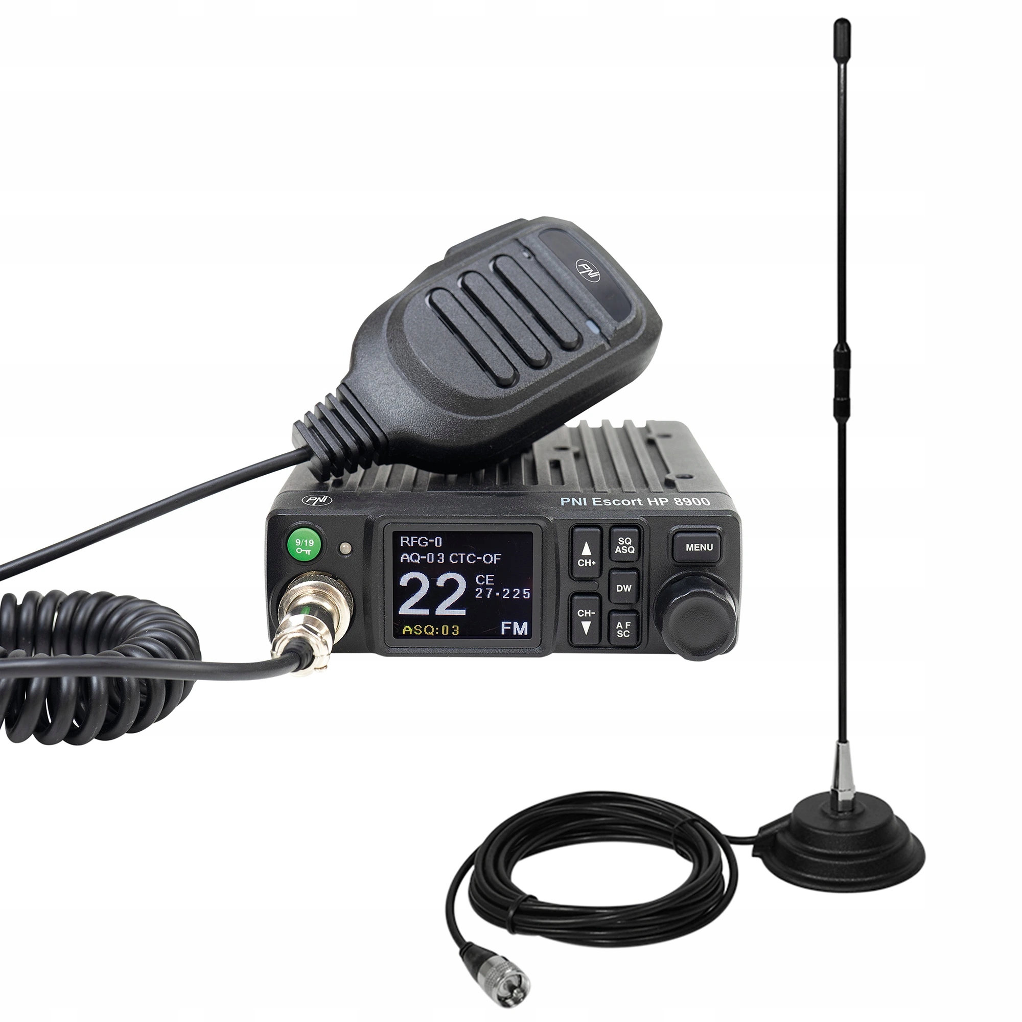 Balík rádiovej stanice Cb Pni Escort Hp 8900 Asq, 12-24 V Cb Pni Extra 40