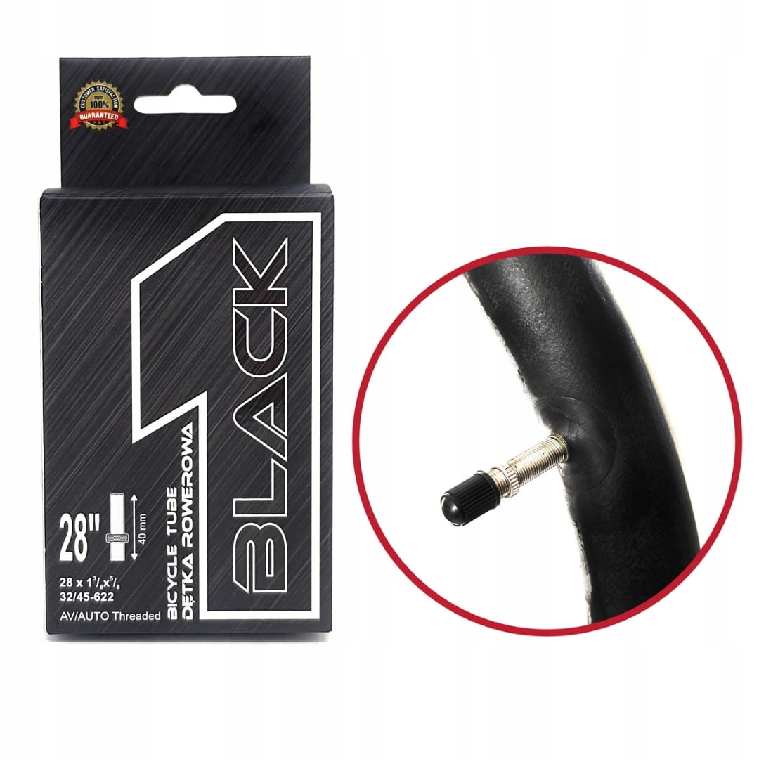 

Dętka Black1 28x1.25-1.65 32/45-622 AV40mm