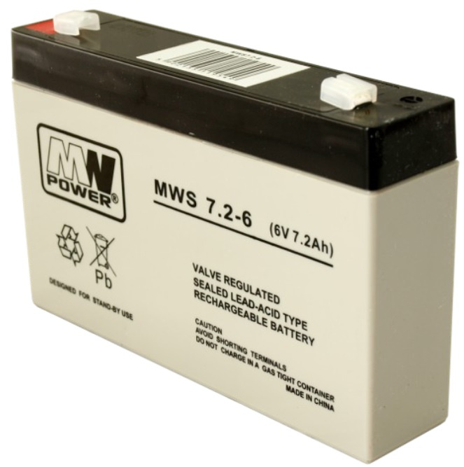

Akumulator Bateria 7,2Ah 6V Zabawki Autka Wagi 7Ah