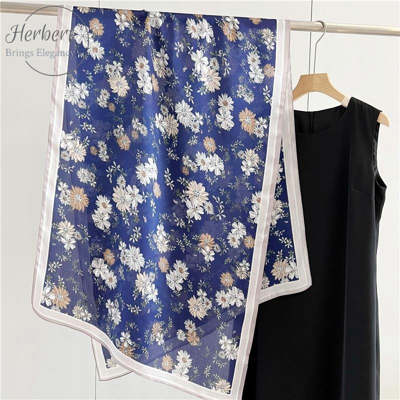 100% dámská hedvábná šála Dlouhé šály 180*65 cm