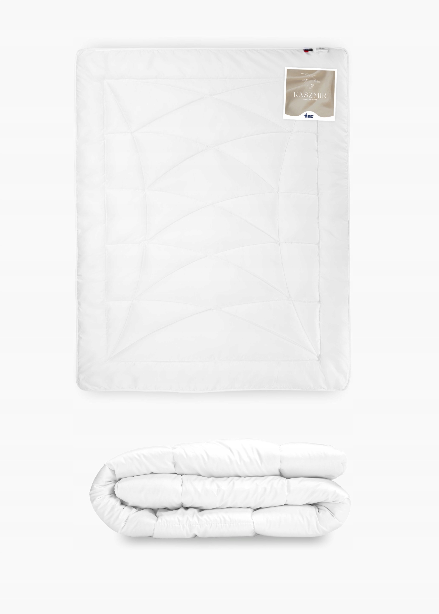 Prikrývka 155x200 cm celoročná Amz Kašmír Gold Biela