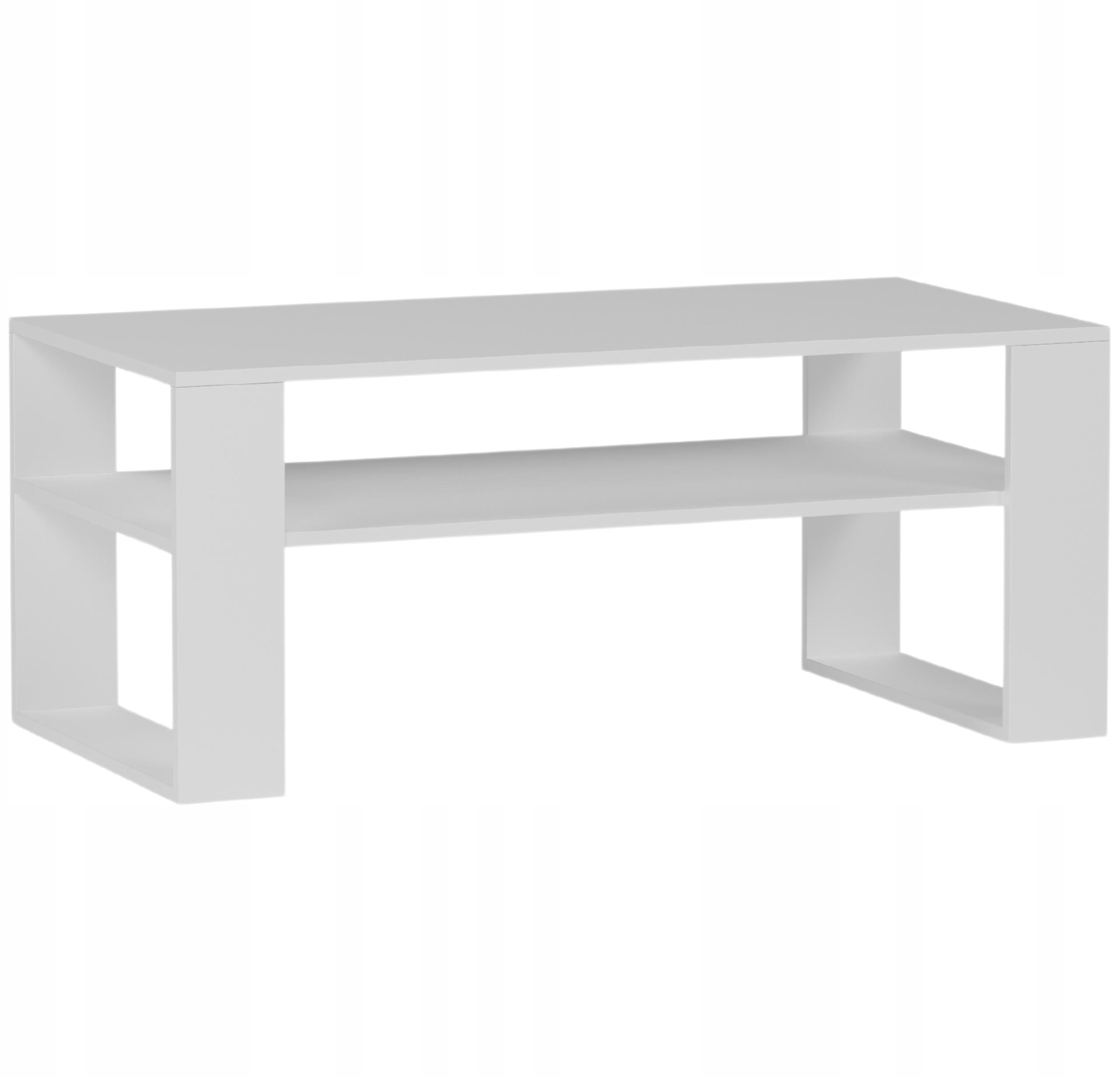 Meble Stolik kawowy ława półka biały 90x58x55cm produkt polski A-5