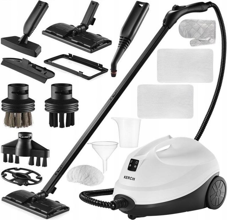 Czyścik Wielofunkcyjny Mop Parowy Myjka Kerch Presto White 3000W 4BAR