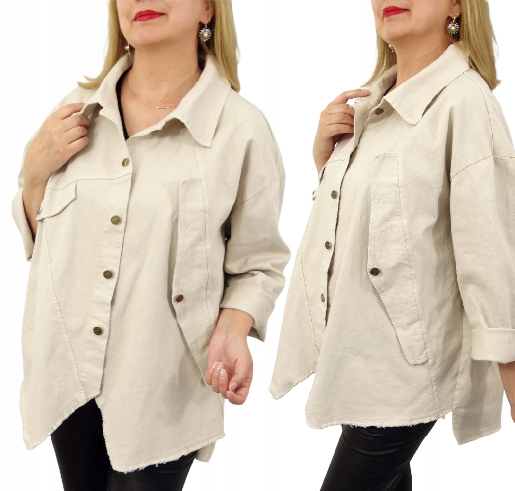 Modna Kurtka Katana Włoska Gianna Plus Size rozmiar Uni od 42 do 54