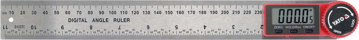 Elektronický Digitální LCD Úhloměr S Vodováhou, Úhelník 300 MM, Palcový