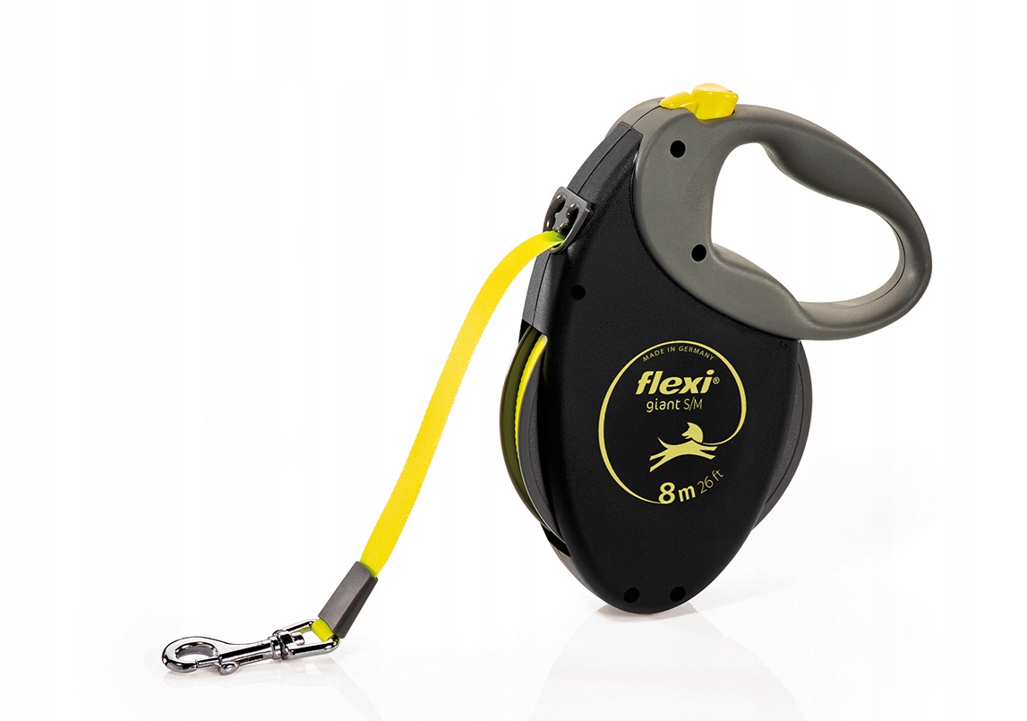 Flexi Giant Smycz Automatyczna dla Psa z Taśmą 8m S/m do 25kg Neonowa