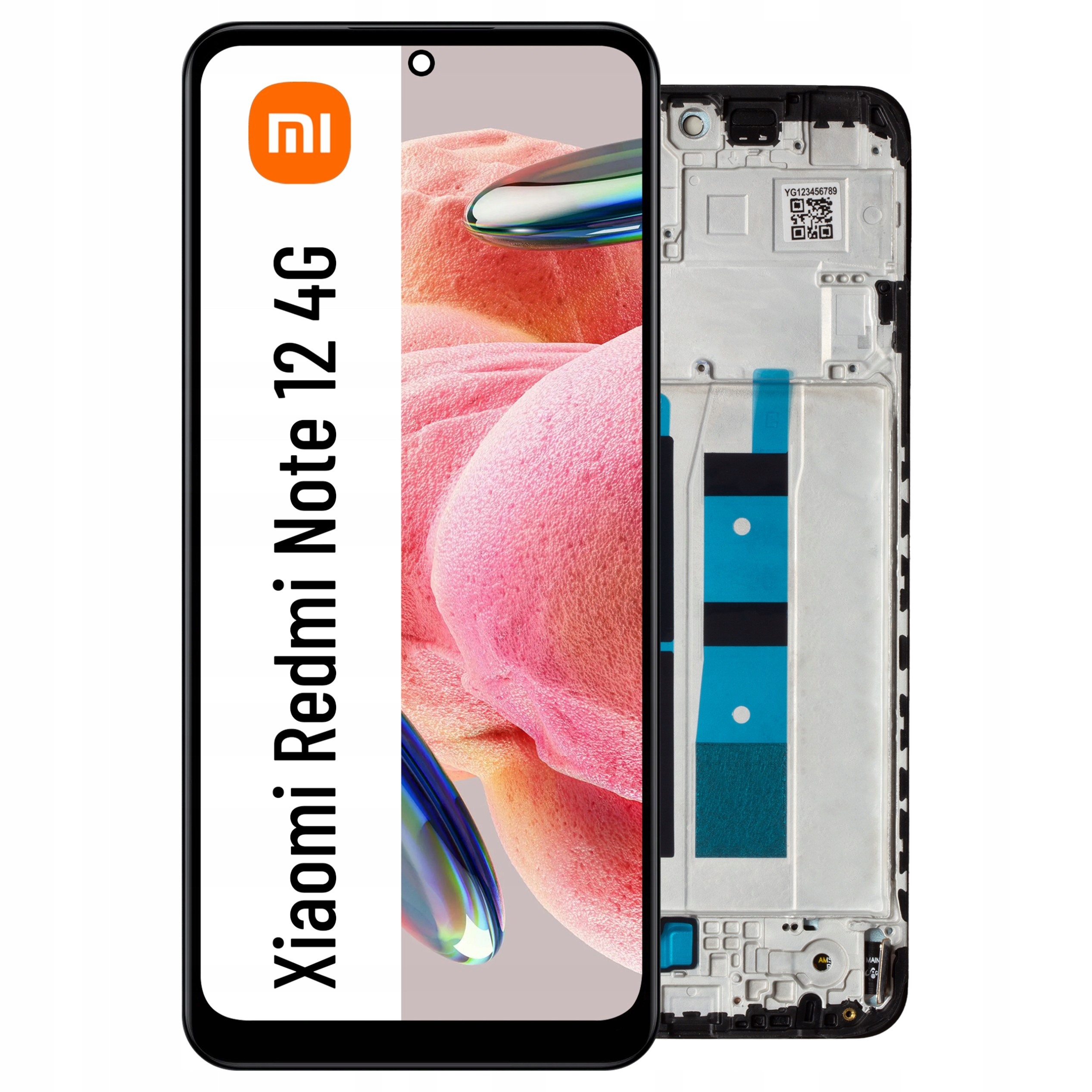 23021RAA2Y LCD pro Redmi Note 12 4G Displej Rámeček Matrix Incell