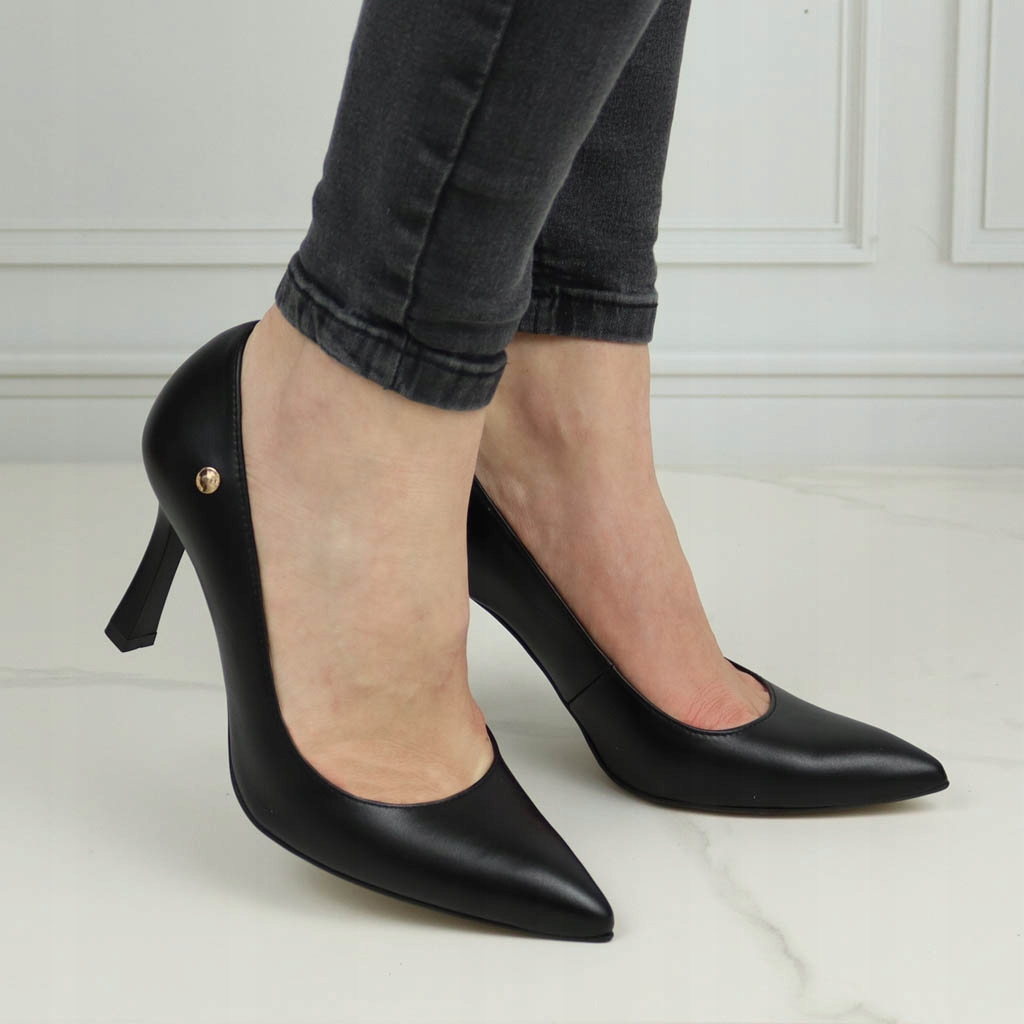 Czółenka Luca Cavialli 8766 Czarne lico 37 Rozmiar 37