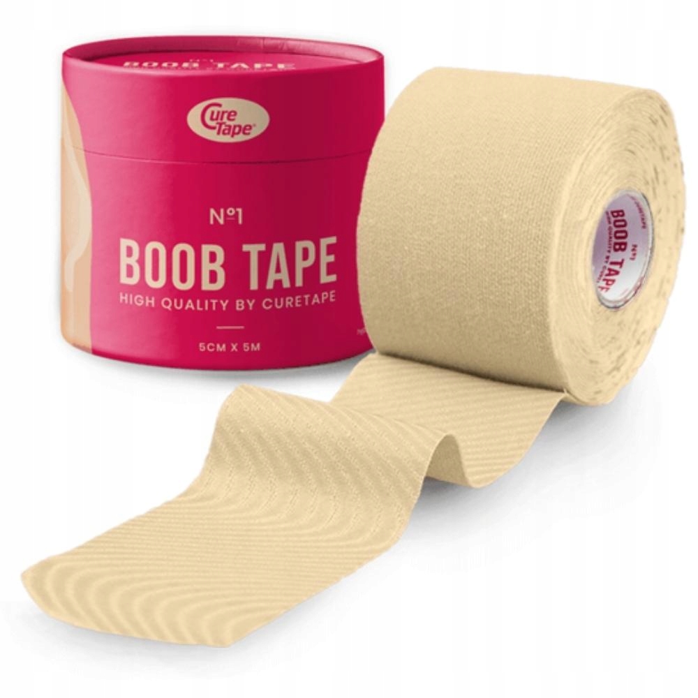 Taśma CureTape BOOB TAPE UNOSZĄCA MODELUJĄCA do biustu pushup CIELISTA 5M Marka Inna marka
