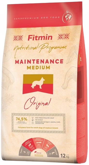 Fitmin Dog Maintenance Medium sucha karma dla Psa 12 kg
