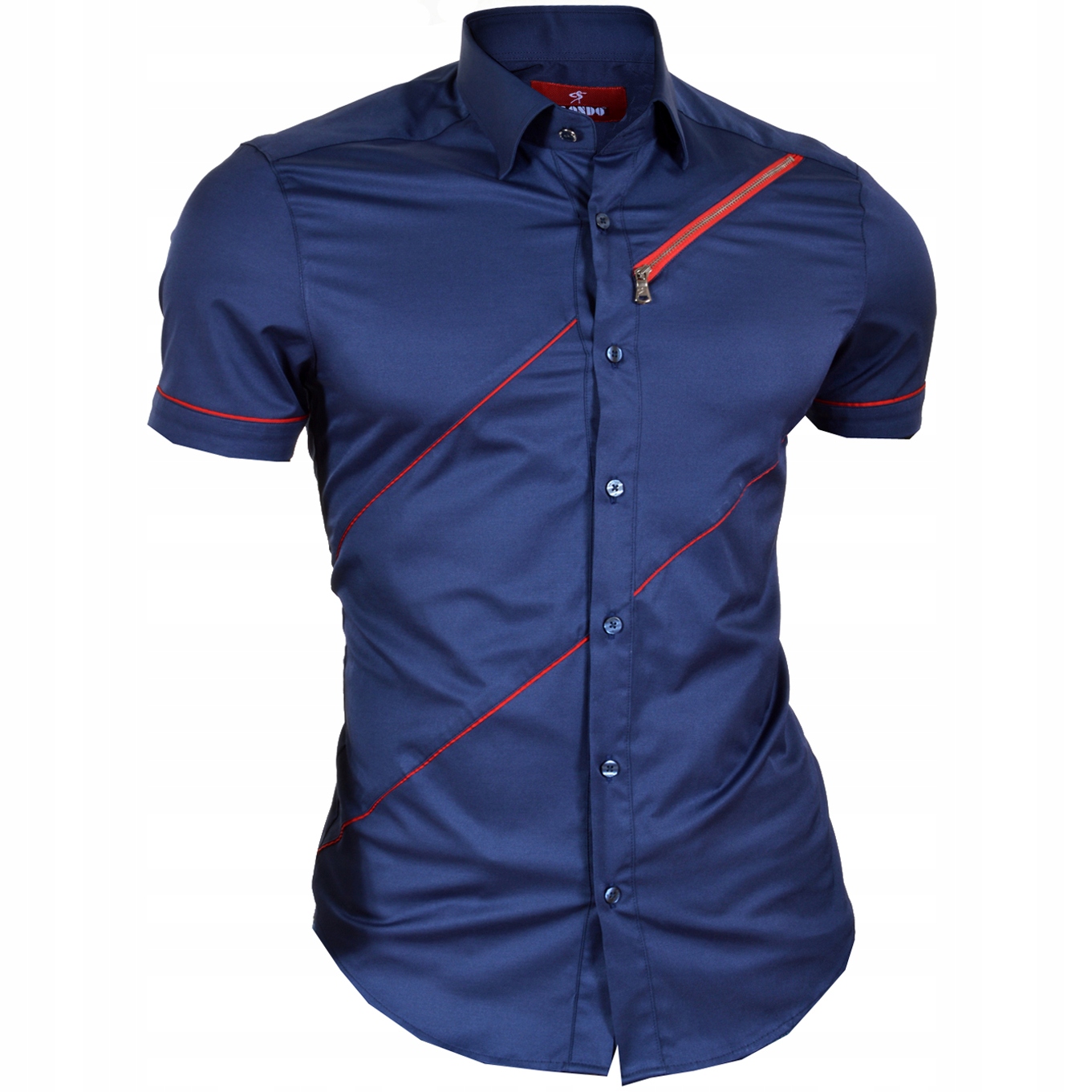 

Koszula Męska Mondo Exclusive Zamki Casual Lato