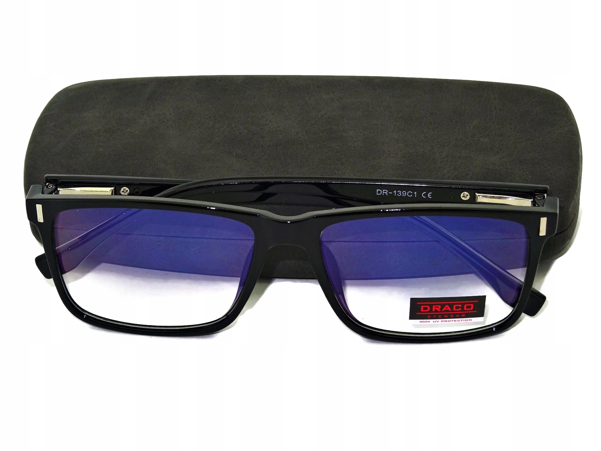 Okulary Zerówki z filtrem ANTYREFLEKSEM komputera Fason nerdy