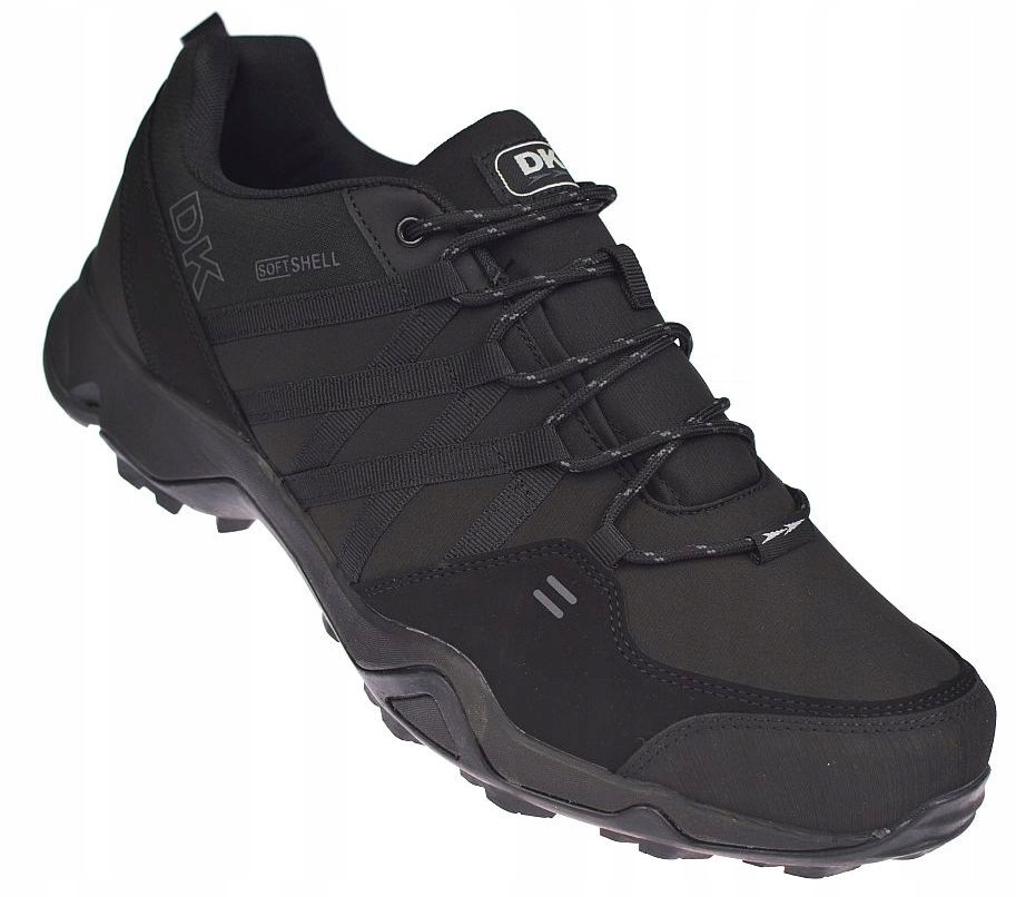 Velké pánské trekové tenisky 17282-bk membrána softshell vel